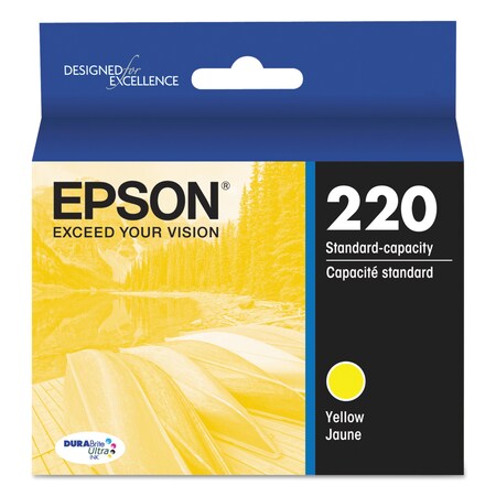 Epson T220420-S (220) DURABrite Ultra Ink, Yellow T220420-S